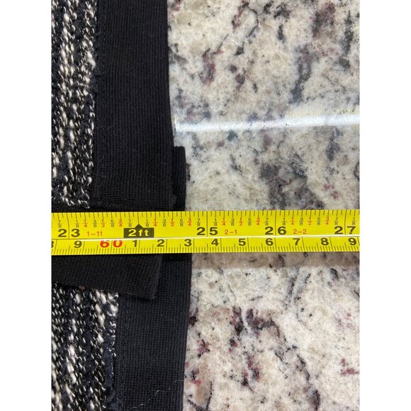 Cathy Daniels Floral Cardigan M  Black White Embroidered Knit Cottagecore Career - Picture 9 of 10